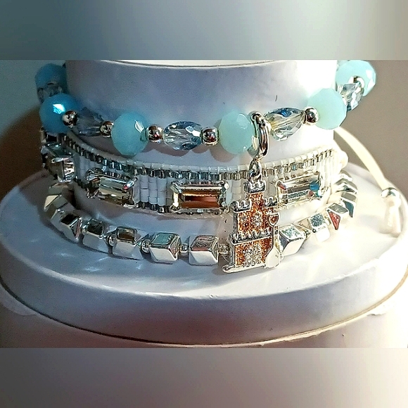 "Sandcastle of Dreams" bracelet stack by bomb party - Picture 2 of 3